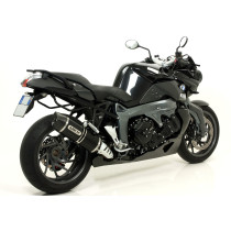 Silencieux Maxi Race-Tech ARROW - aluminium dark - embout carbone - homologué - BMW K 1300 R 2009-2016 - K 1300 S 2012-2016 2