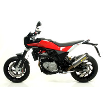 Silencieux Works ARROW - titane - embout carbone - homologué - HUSQVARNA NUDA 900 / NUDA 900 R 2012-2013