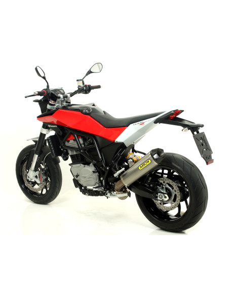 Silencieux Works ARROW - titane - embout carbone - homologué - HUSQVARNA NUDA 900 / NUDA 900 R 2012-2013