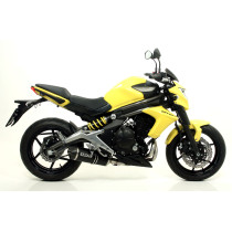 Silencieux Race-Tech ARROW - aluminium dark - embout carbone - homologué - KAWASAKI