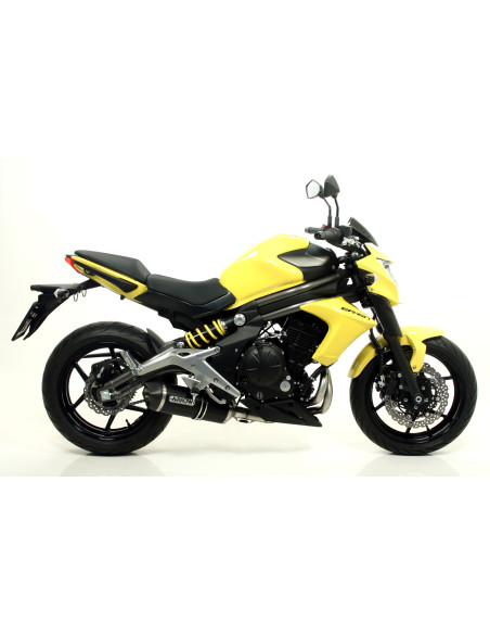 Silencieux Race-Tech ARROW - aluminium dark - embout carbone - homologué - KAWASAKI
