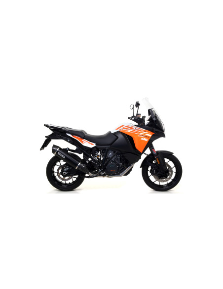 Silencieux Maxi Race-Tech ARROW - aluminium dark - embout carbone - homologué - KTM