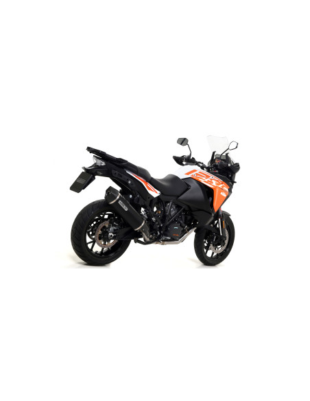 Silencieux Maxi Race-Tech ARROW - aluminium dark - embout carbone - homologué - KTM