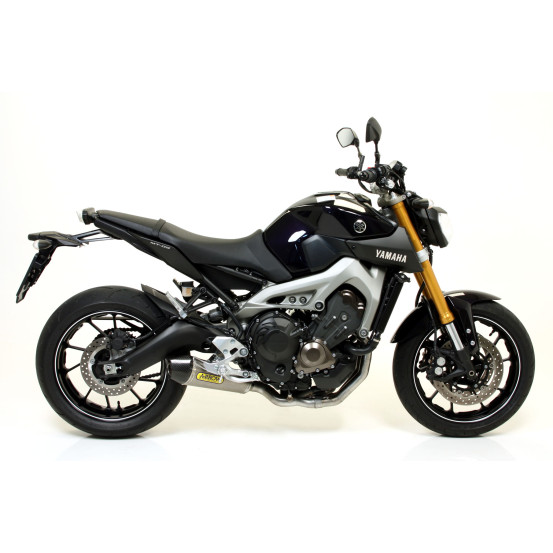 Silencieux X-Kone ARROW - inox - embout carbone - homologué - YAMAHA MT-09 2013-2020 - TRACER 900 2015-2020