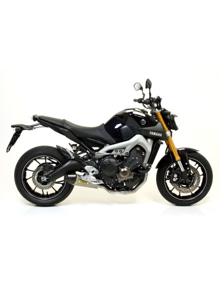 Silencieux X-Kone ARROW - inox - embout carbone - homologué - YAMAHA MT-09 2013-2020 - TRACER 900 2015-2020