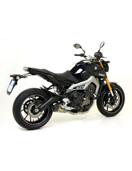 Silencieux X-Kone ARROW - inox - embout carbone - homologué - YAMAHA MT-09 2013-2020 - TRACER 900 2015-2020