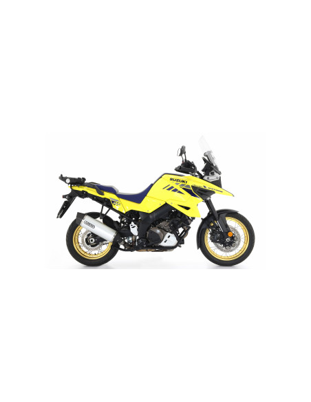 Silencieux Maxi Race-Tech ARROW - aluminium - embout carbone - homologué - SUZUKI V-STROM 1000 2014-20 - V-STROM 1050 2020-26