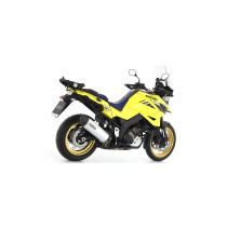 Silencieux Maxi Race-Tech ARROW - aluminium - embout carbone - homologué - SUZUKI V-STROM 1000 2014-20 - V-STROM 1050 2020-26 2