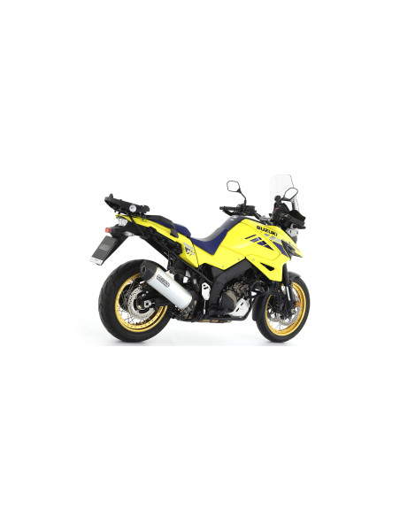 Silencieux Maxi Race-Tech ARROW - aluminium - embout carbone - homologué - SUZUKI V-STROM 1000 2014-20 - V-STROM 1050 2020-26