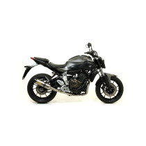 Silencieux Thunder ARROW - aluminium - embout carbone - homologué - YAMAHA MT-07 2014-20 - TRACER 700 2016-20 - TRACER 7 2021-24