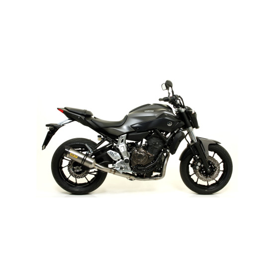 Silencieux Thunder ARROW - aluminium - embout carbone - homologué - YAMAHA MT-07 2014-20 - TRACER 700 2016-20 - TRACER 7 2021-24