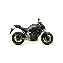 Silencieux Thunder ARROW - aluminium - embout carbone - homologué - YAMAHA MT-07 2014-20 - TRACER 700 2016-20 - TRACER 7 2021-24 2
