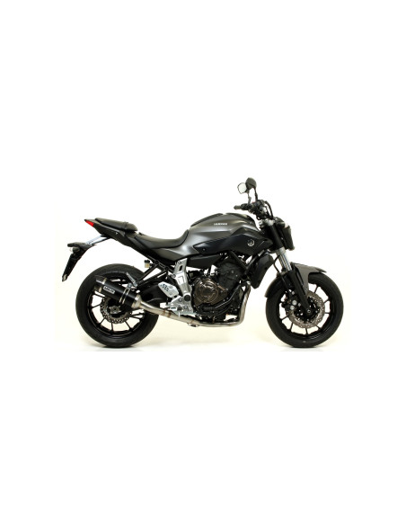 Silencieux Thunder ARROW - aluminium dark - embout carbone - homologué - YAMAHA