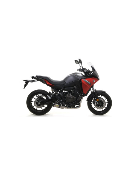 Silencieux Thunder ARROW - titane - embout carbone - homologué - YAMAHA MT-07 2014-20 - TRACER 700 2016-20 - TRACER 7 2021-24