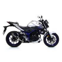 Silencieux Street Thunder ARROW - aluminium dark - embout carbone - homologué - YAMAHA