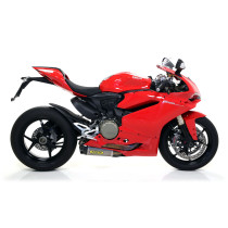 Paire de silencieux Works ARROW - titane - embout carbone - homologué - DUCATI 1299 PANIGALE 2015-2016