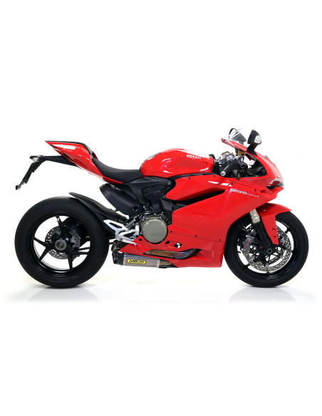 Paire de silencieux Works ARROW - titane - embout carbone - homologué - DUCATI 1299 PANIGALE 2015-2016