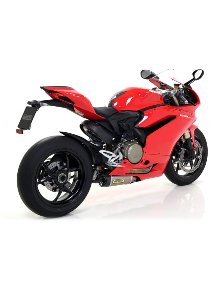 Paire de silencieux Works ARROW - titane - embout carbone - homologué - DUCATI 1299 PANIGALE 2015-2016