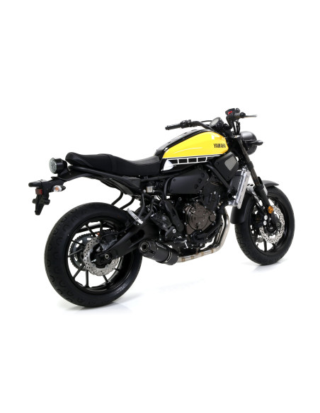 Silencieux Jet-Race nichrom ARROW - inox dark - embout carbone - homologué - YAMAHA