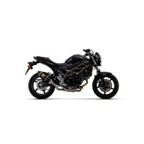 Silencieux Race-Tech ARROW - aluminium dark - embout carbone - homologué - SUZUKI SV 650 2016-2024