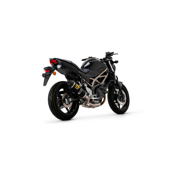 Silencieux Race-Tech ARROW - aluminium dark - embout carbone - homologué - SUZUKI SV 650 2016-2024