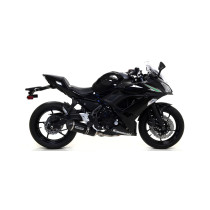 Silencieux Race-Tech ARROW - aluminium dark - embout inox - homologué - KAWASAKI Z 650 - NINJA 650 2017-20 - VERSYS 650 2017-24 2