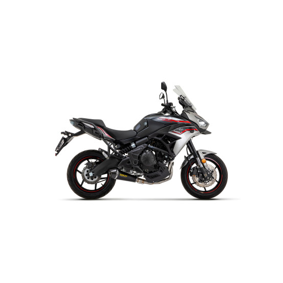 Silencieux X-Kone ARROW - inox dark - embout carbone - homologué - KAWASAKI Z 650 - NINJA 650 2017-2020 - VERSYS 650 2017-2024