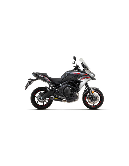 Silencieux X-Kone ARROW - inox dark - embout carbone - homologué - KAWASAKI Z 650 - NINJA 650 2017-2020 - VERSYS 650 2017-2024