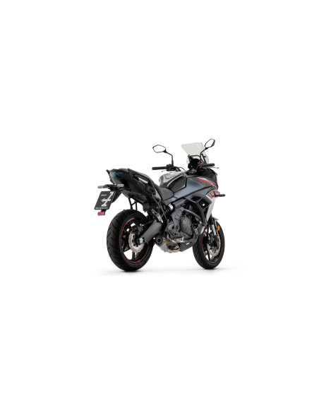 Silencieux X-Kone ARROW - inox dark - embout carbone - homologué - KAWASAKI Z 650 - NINJA 650 2017-2020 - VERSYS 650 2017-2024