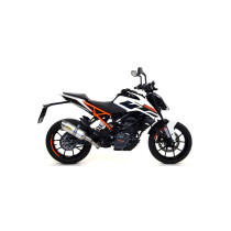 Silencieux Thunder ARROW - aluminium - embout inox - homologué - KTM RC 390 - DUKE 125 - DUKE 390 - RC 125 2017-2020