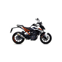 Silencieux Thunder ARROW - aluminium dark - embout inox - homologué - KTM RC 390 - DUKE 125 - DUKE 390 - RC 125 2017-2020