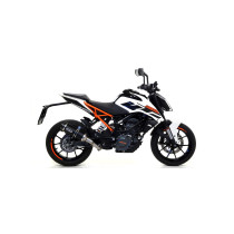Silencieux Thunder ARROW - aluminium dark - embout inox - homologué - KTM RC 390 - DUKE 125 - DUKE 390 - RC 125 2017-2020 2