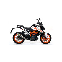 Silencieux Thunder ARROW - titane - embout carbone - homologué - KTM RC 390 - DUKE 125 - DUKE 390 - RC 125 2017-2020