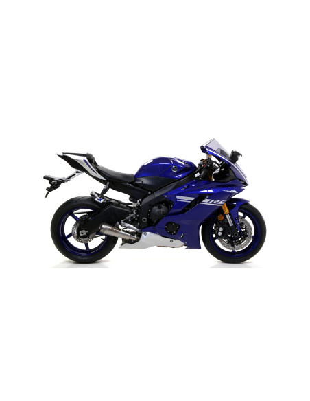 Silencieux Pro-Race ARROW - nichrome - homologué - YAMAHA YZF R6 2017-2024