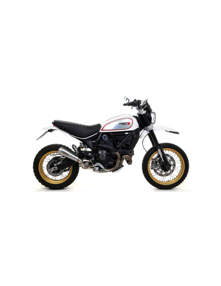 Silencieux Pro-Race ARROW - nichrome - homologué - DUCATI SCRAMBLER 800 DESERT SLED 2017-2020