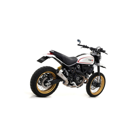 Silencieux Pro-Race ARROW - nichrome - homologué - DUCATI SCRAMBLER 800 DESERT SLED 2017-2020