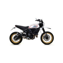 Silencieux Pro-Race ARROW - nichrome dark - homologué - DUCATI SCRAMBLER 800 DESERT SLED 2017-2020