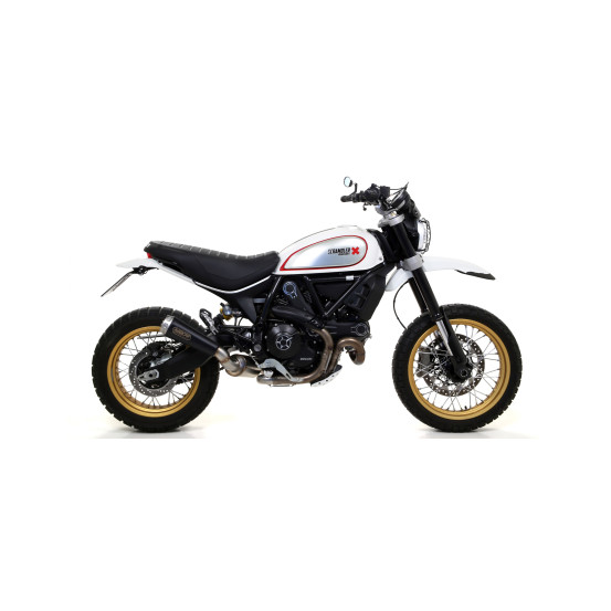Silencieux Pro-Race ARROW - nichrome dark - homologué - DUCATI SCRAMBLER 800 DESERT SLED 2017-2020