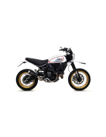 Silencieux Pro-Race ARROW - nichrome dark - homologué - DUCATI SCRAMBLER 800 DESERT SLED 2017-2020