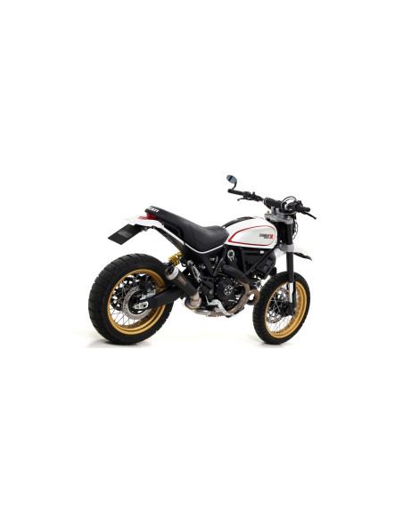Silencieux Pro-Race ARROW - nichrome dark - homologué - DUCATI SCRAMBLER 800 DESERT SLED 2017-2020
