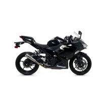 Silencieux Race-Tech ARROW - aluminium dark - embout carbone - homologué - KAWASAKI NINJA 400 2018-2020 - Z 400 2019-2020