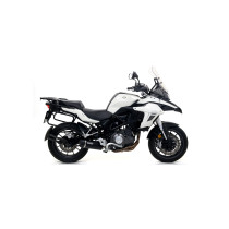 Silencieux Race-Tech ARROW - aluminium dark - embout carbone - homologué - BENELLI TRK 502 2017-2020