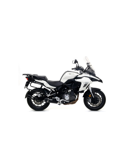 Silencieux Race-Tech ARROW - aluminium dark - embout carbone - homologué - BENELLI TRK 502 2017-2020