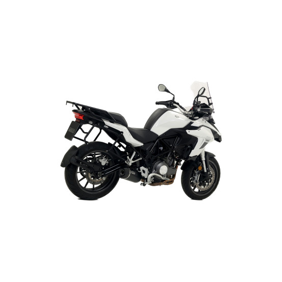 Silencieux Race-Tech ARROW - aluminium dark - embout carbone - homologué - BENELLI TRK 502 2017-2020