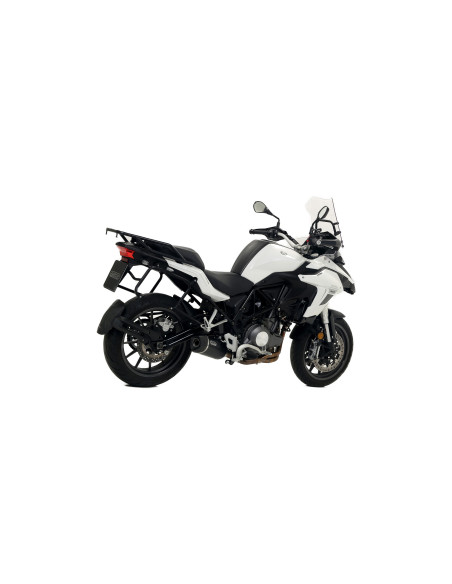 Silencieux Race-Tech ARROW - aluminium dark - embout carbone - homologué - BENELLI TRK 502 2017-2020