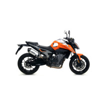 Silencieux Race-Tech ARROW - aluminium - embout carbone - homologué - KTM 790 DUKE 2018-2023 - 890 DUKE R 2020-2023