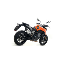 Silencieux Race-Tech ARROW - aluminium - embout carbone - homologué - KTM 790 DUKE 2018-2023 - 890 DUKE R 2020-2023 2