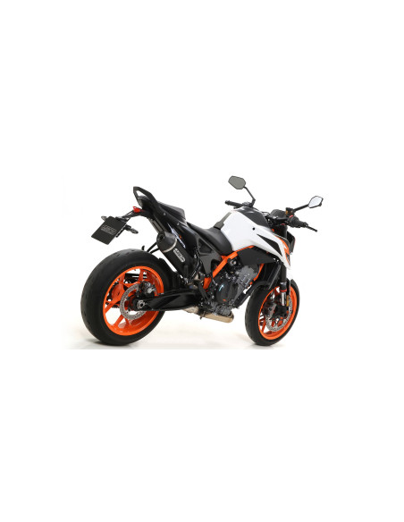 Silencieux Race-Tech ARROW - titane - embout carbone - homologué - KTM 790 DUKE 2018-2023 - 890 DUKE R 2020-2023