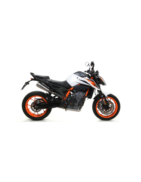 Silencieux Pro-Race ARROW - nichrome dark - homologué - KTM 790 DUKE 2018-2023 - 890 DUKE R 2020-2023