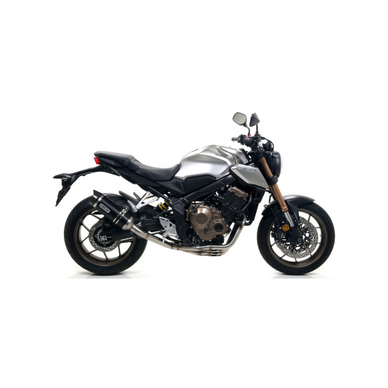 Silencieux Thunder ARROW - aluminium dark - embout inox - homologué - HONDA CB 650 R - CBR 650 R 2019-2023